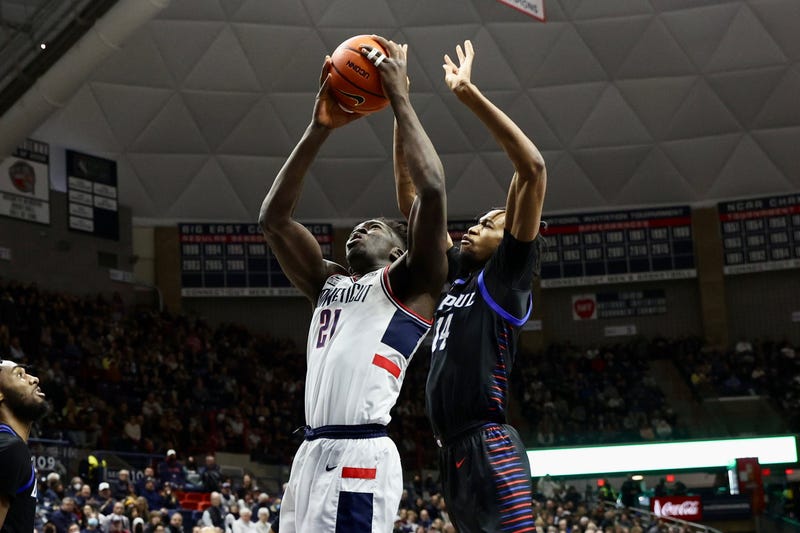 UConn battled DePaul on Saturday in Storrs.