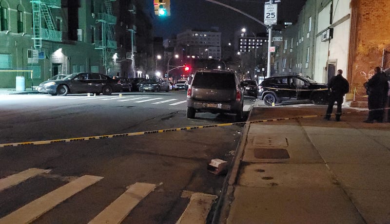 Police said the Jeep's driver reversed towards officers and one of them fired at him