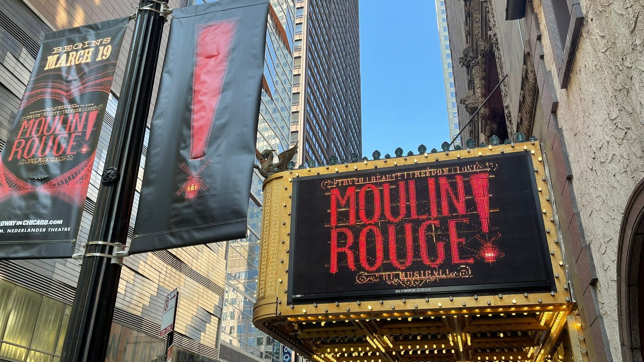 After a shooting nearby, Nederlander Theatre cancels Sunday night performance of 'Moulin Rouge! The Musical'