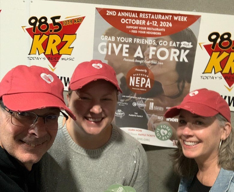Rachel & Tracey from Fork Over Love with Rocky 