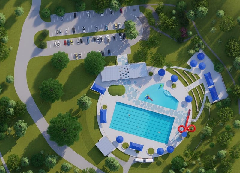Rendering of a new pool set to be built at Forest Park.