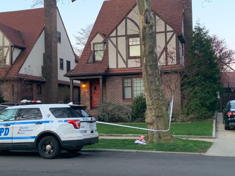 Police said they followed a blood trail "multiple blocks" that led to the family's home in Forest Hills