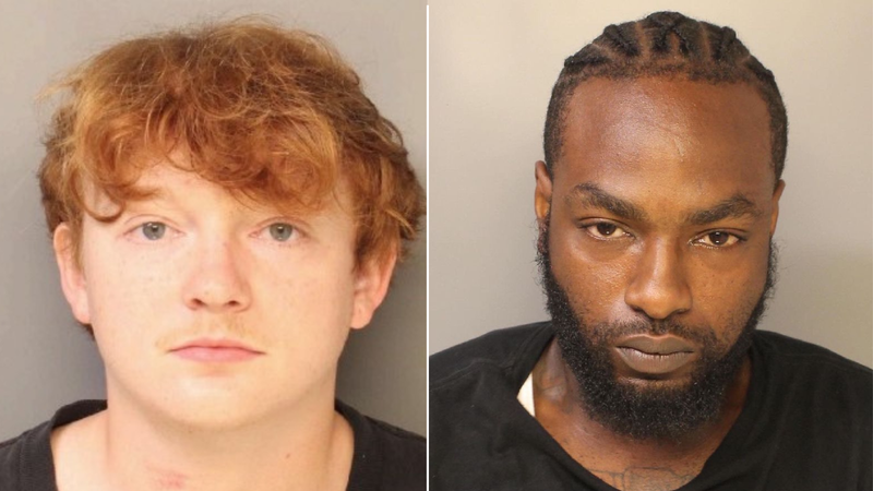 The two suspects arrested at the car meet in Frankford.