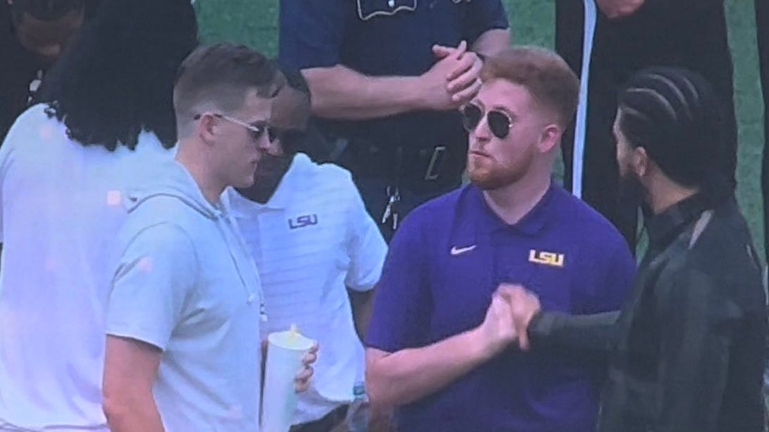 Watch: Joe Burrow and title Tigers make triumphant return at LSU spring game