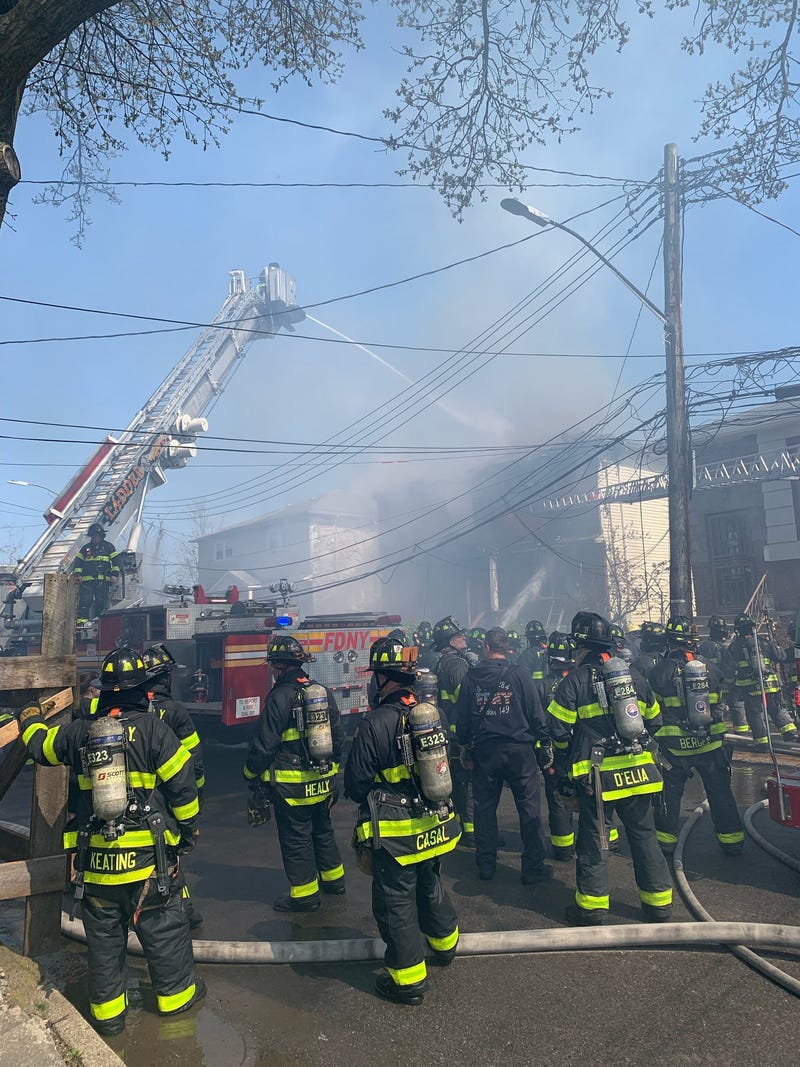 106 firefighters responded to the deadly fire in Canarsie on Sunday.