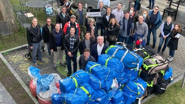 UWS synagogue members head to Ukraine border with 2K lbs. of supplies for refugees