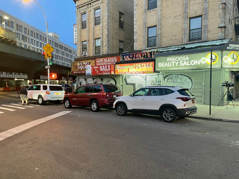 The scene of the shooting where Kyhara Tay was killed Monday