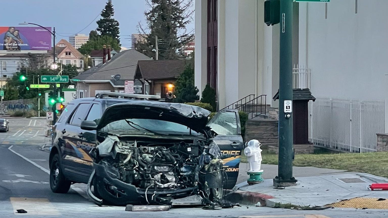'Thankful nobody died': Oakland driver arrested for DUI after hitting police car