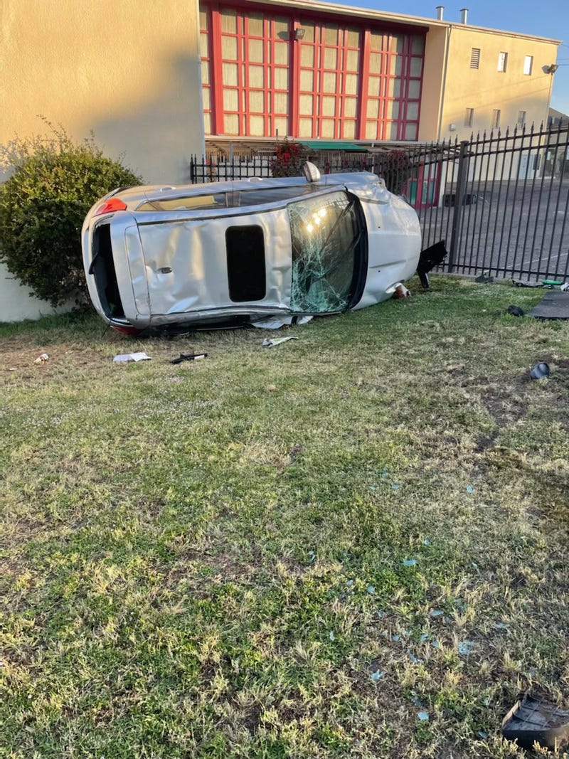 A person suspected of driving under the influence has been arrested in Oakland after crashing into a sheriff’s vehicle and injuring the deputy inside.