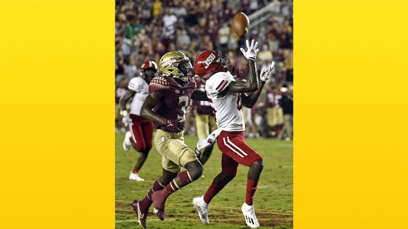 acksonville State Gamecocks wide receiver Damond Philyaw-Johnson (85) catches the game winning touchdown