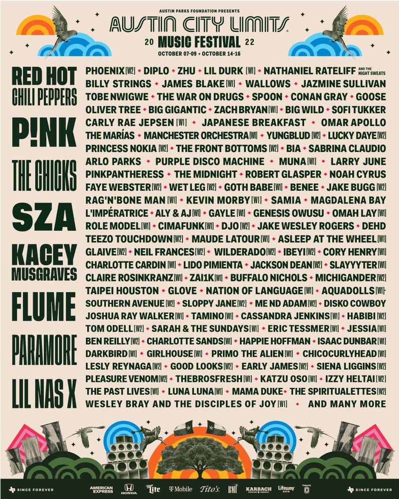 ACL Festival 2022 Lineup