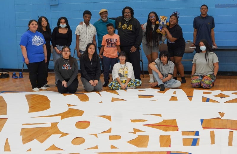 Art students at Dunbar High School in Fort Worth ISD set a Guinness World Record by creating a paper snowflake measuring 58 feet in diameter.