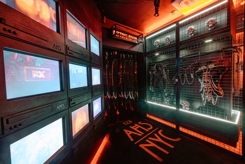 Teaser of the show and some wares on display at the "AHS: NYC" Shop.