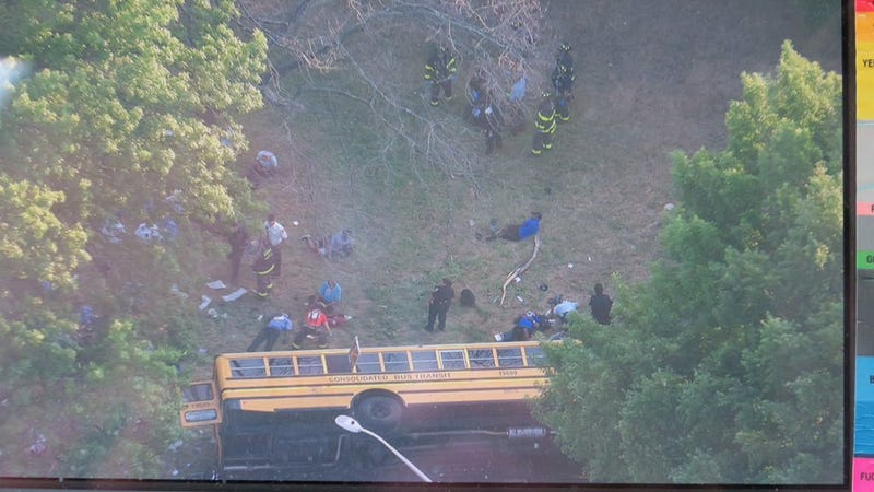 Emergency responders descended on the scene and aided the injured