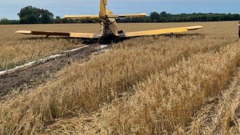 Small plane makes emergency landing among vegetable field in West Michigan