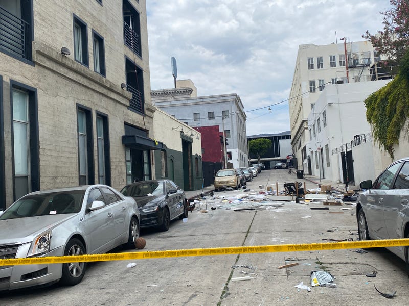 Shooting scene on Cosmo St. in Hollywood.