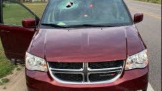 MSP: Gaylord man targeted ex-girlfriend's vehicle with large rock, injured 7-year-old girl instead