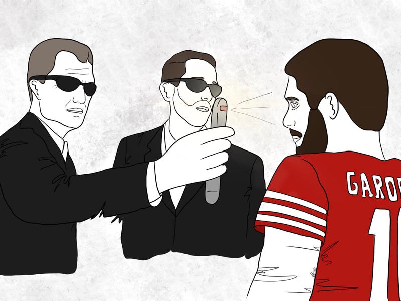 Jimmy Garoppolo as a character in the movie "Men In Black."