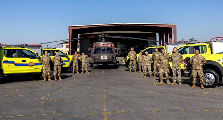 California's first-ever wildlife strike team run by state military.