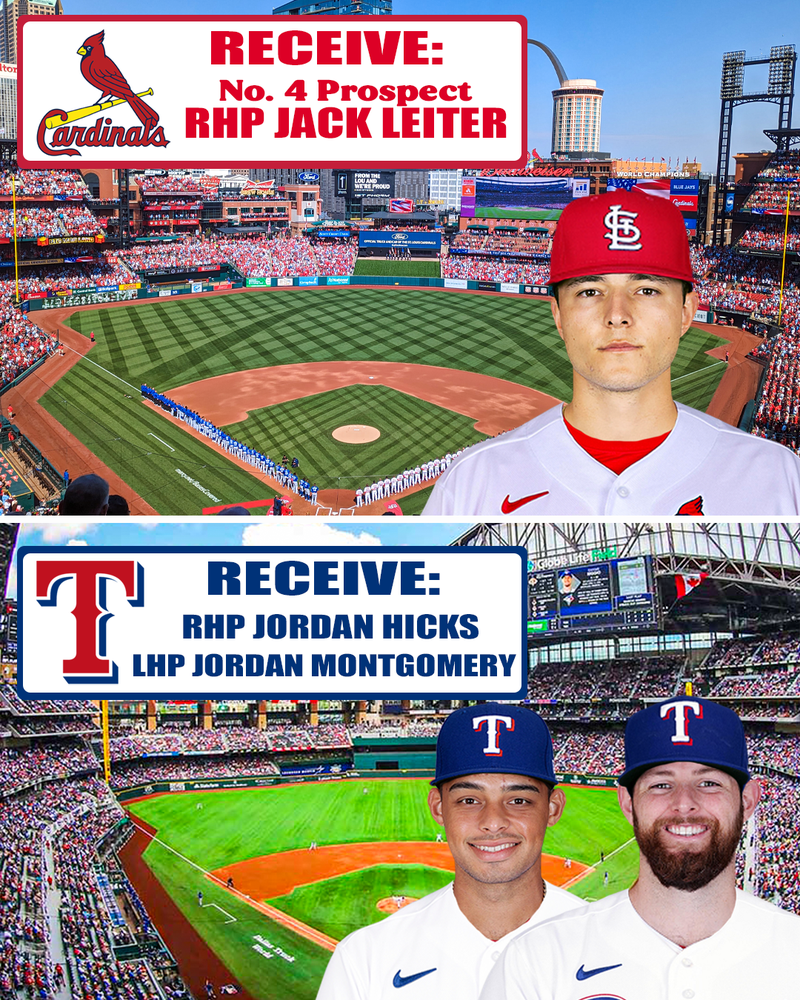 Rangers, Cardinals trade
