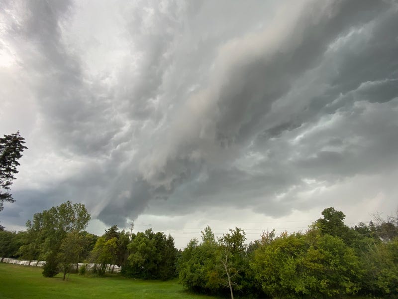 Storm clouds over Farmington Hills