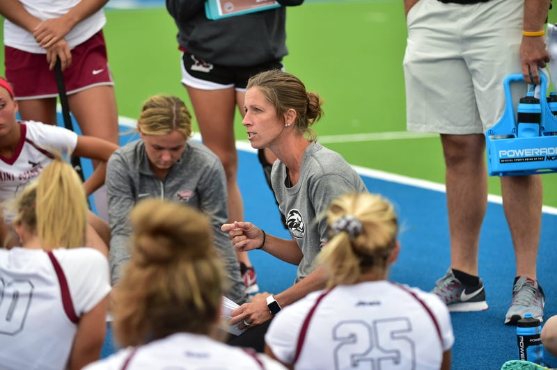 Lynn Farquhar has been the head field hockey coach at Saint Joseph's University since 2014.