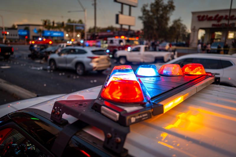 Metro Police respond to a fatal crash at Cheyenne and Jones on November 18th, 2025.