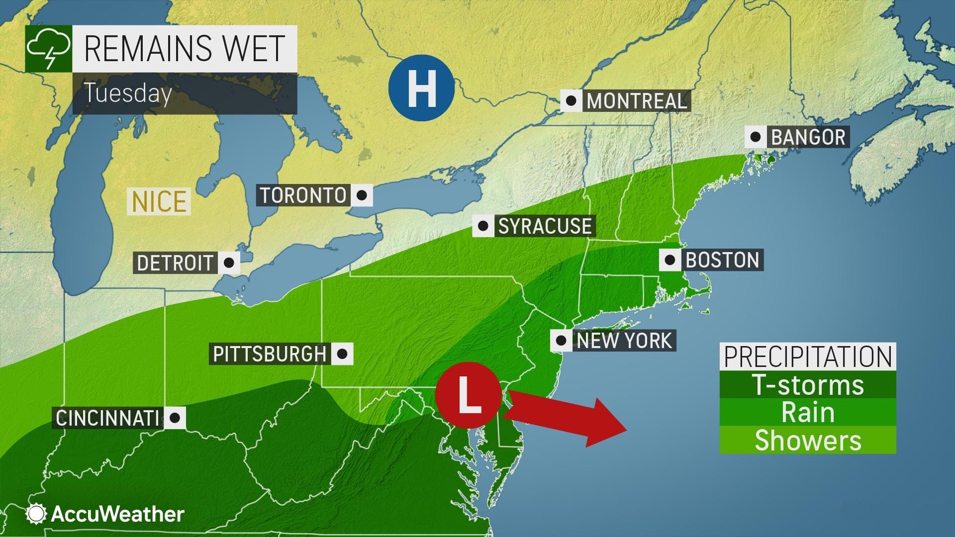 WASHOUT: Heavy rain threatens flash flooding in NYC area Tuesday
