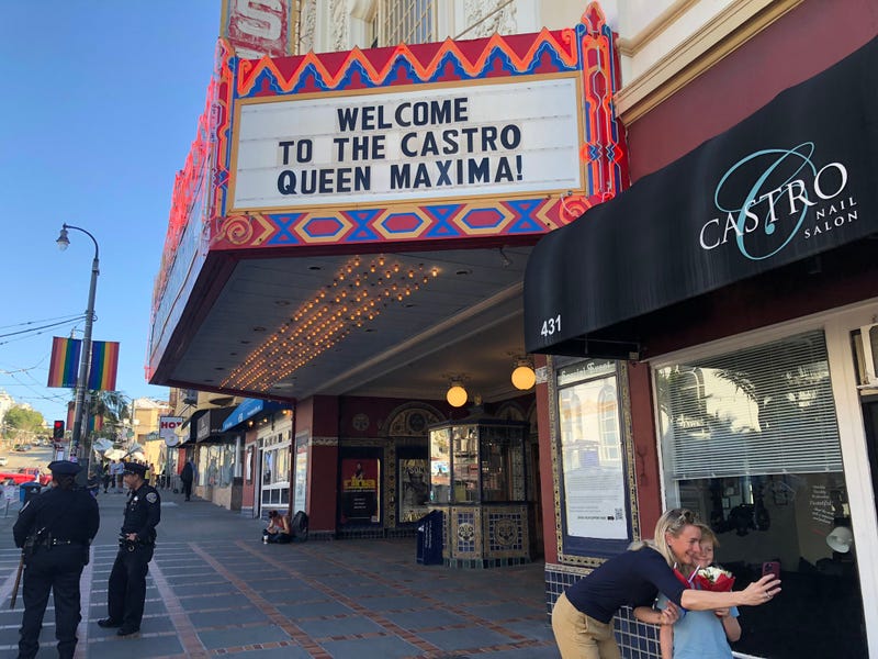 Queen Máxima of the Netherlands is touring San Francisco starting with a visit to San Francisco's Castro District.
