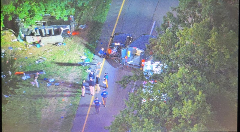 Four people suffered severe trauma and were pronounced dead at the scene