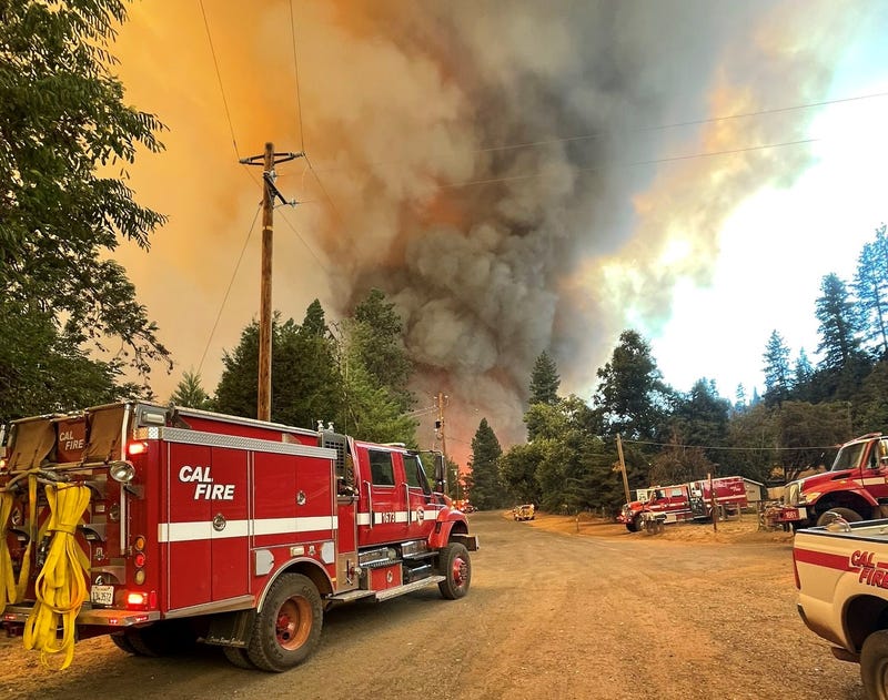 A quick-moving wildfire has exploded in Tahoe National Park amid California’s extreme heat, threatening homes and prompting evacuations.