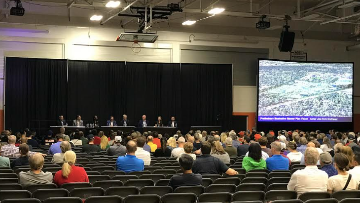 Bears brass hold community meeting in Arlington Heights, hope to secure public funding for potential mixed-used development site, not new stadium
