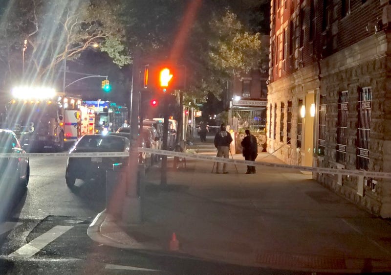 Police investigated at the scene overnight