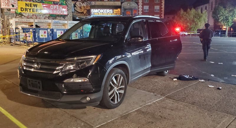 A parking lot was among the areas taped off by police amid an investigation