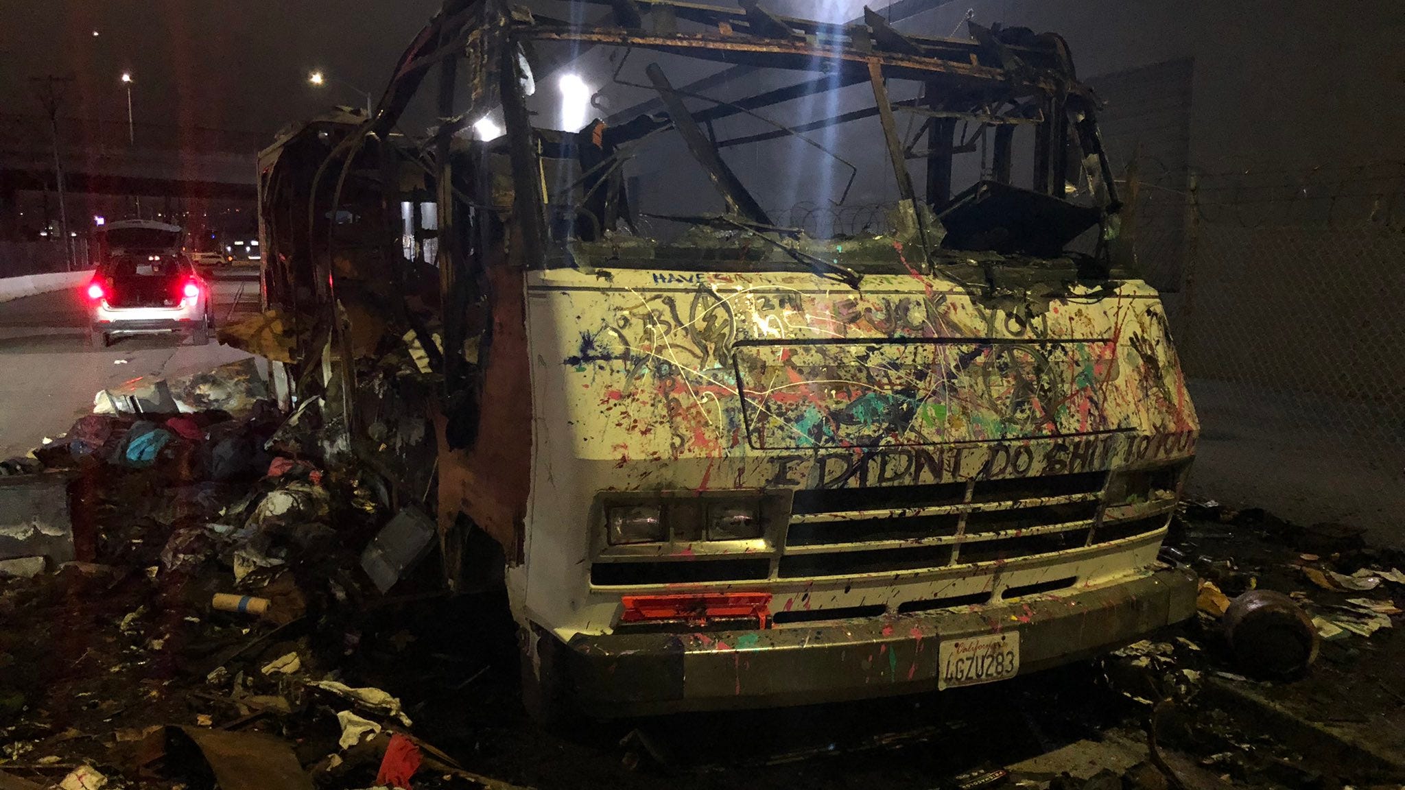 Nearly dozen cars catch fire at Oakland homeless encampment