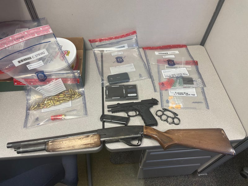 A hunch by troopers in Northern Michigan proved right after they conducted a traffic stop on a suspected drug deal and found not only drugs, but firearms and a homemade bomb, officials said.