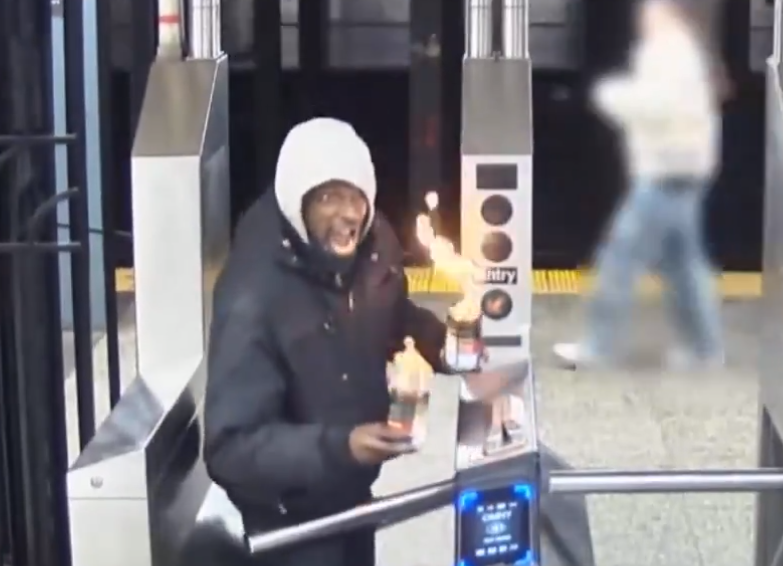 Surveillance footage released of Taylor from the Feb. 5 incident in the West 28th Street-1 line subway station.