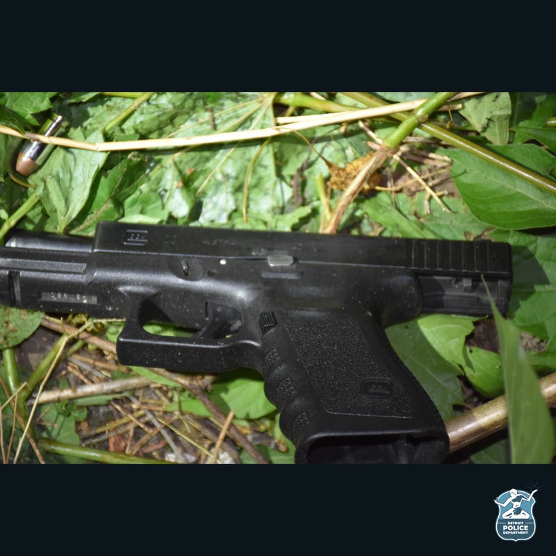 A weapon belonging to former Detroit Police Officer Stefon Hodo, recovered after a shooting.