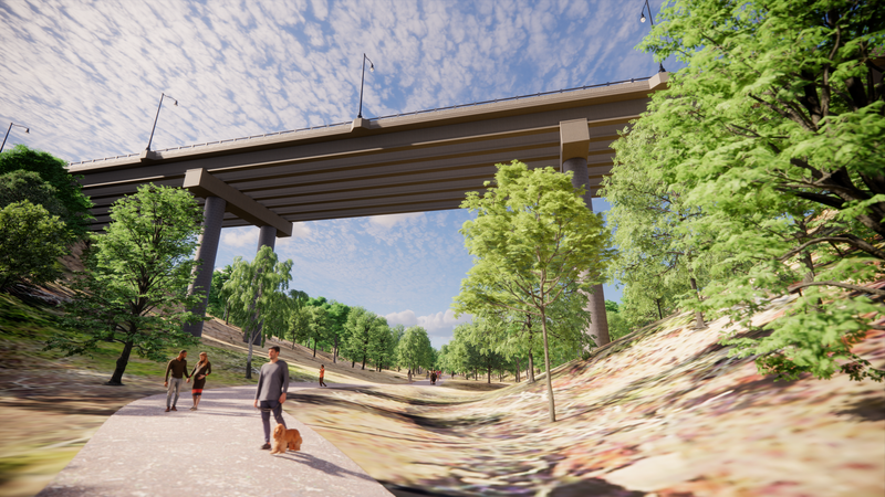 Fern Hollow Bridge Rendering
