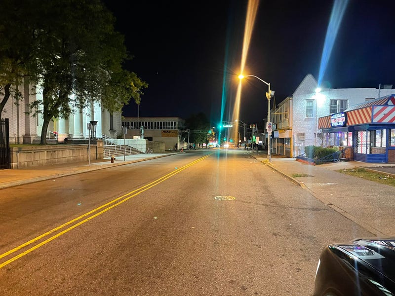 The shooting happened at Van Houten and Auburn streets, not far from the main public library branch and a public elementary school. Investigators had left the area by Tuesday morning