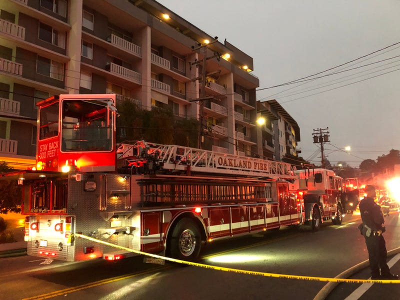 A fire broke out at a senior living apartment in Oakland on Friday morning.