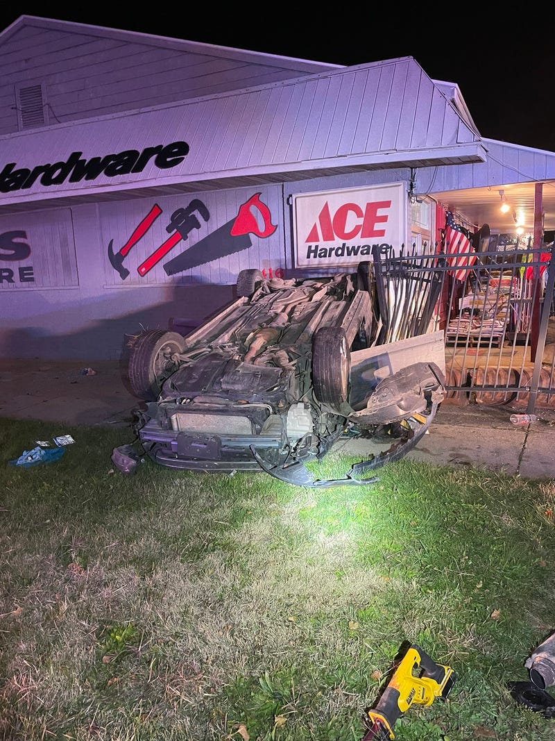 Vehicle into building