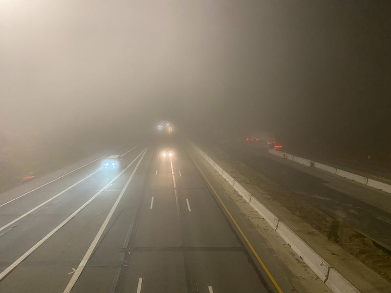 Drivers beware: thick, swirling fog is causing dangerous driving conditions and slow commutes as sunrise approaches in Metro Detroit.