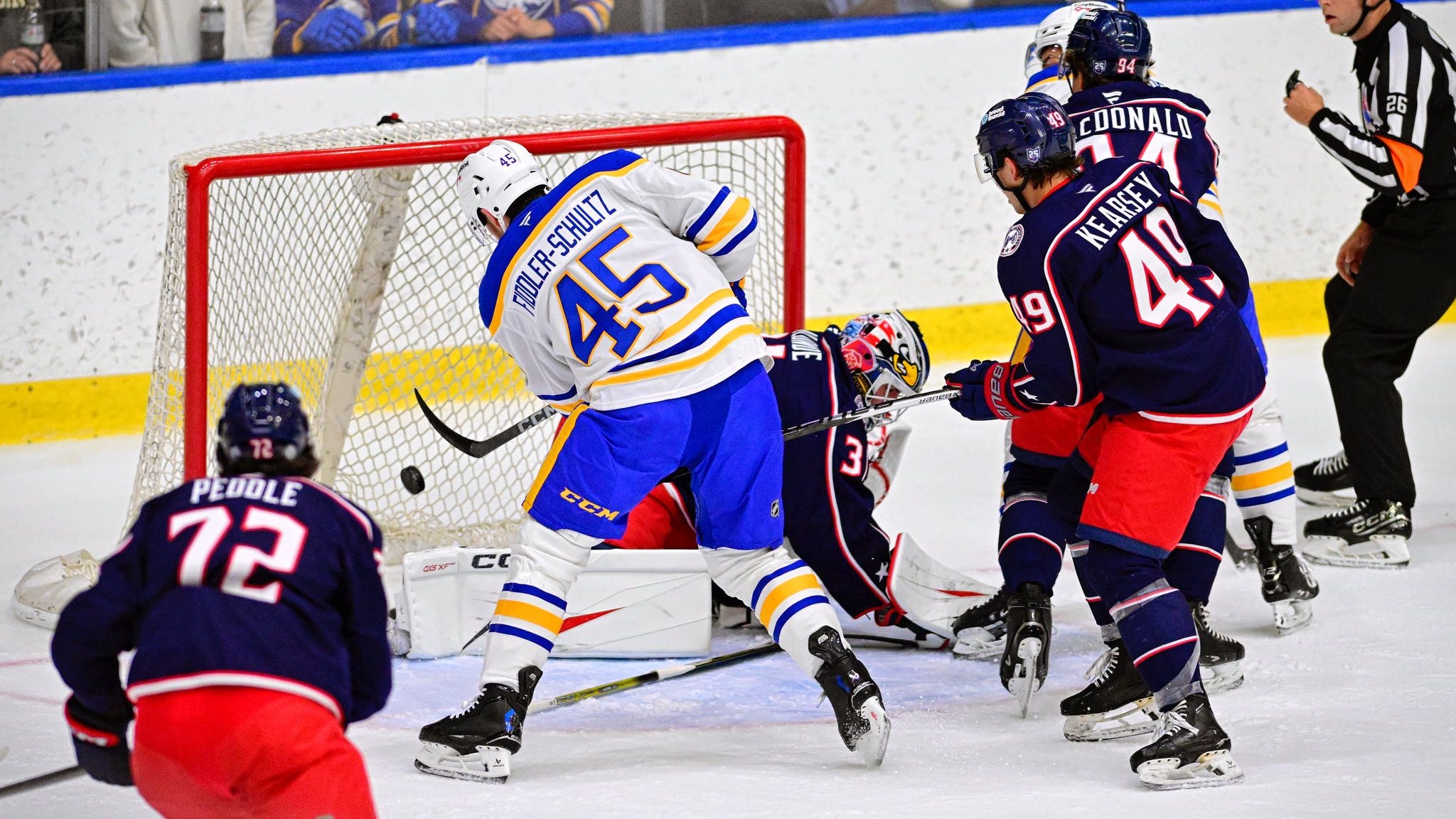 Hamilton: Fiddler-Schultz nets two in loss to Columbus at Sabres Prospects Challenge