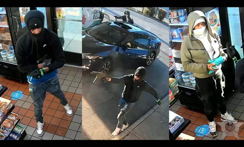 Stills taken from newly released surveillance footage show two individuals suspected of being involved in a murder that took place near the intersection of South Morgan Street and West 87th Street on Oct. 17, 2024.