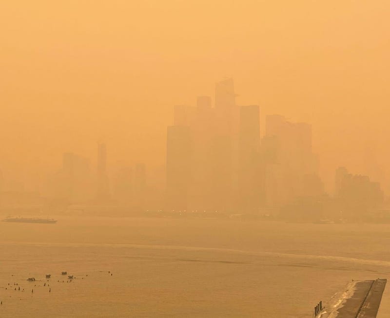 Hudson Yards as seen from Hoboken on June 7, 2023