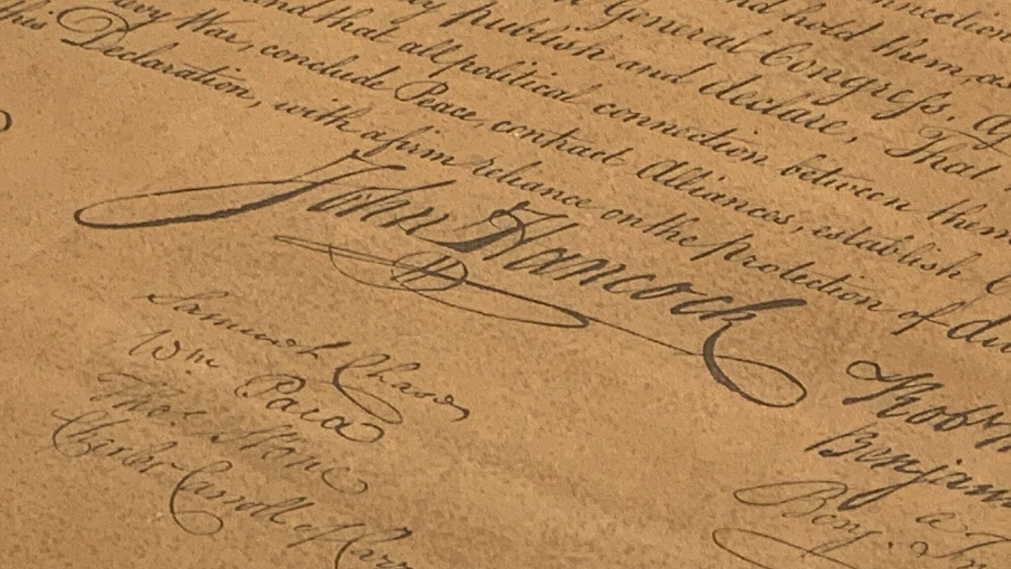 Rare copy of Declaration of Independence found in Old City