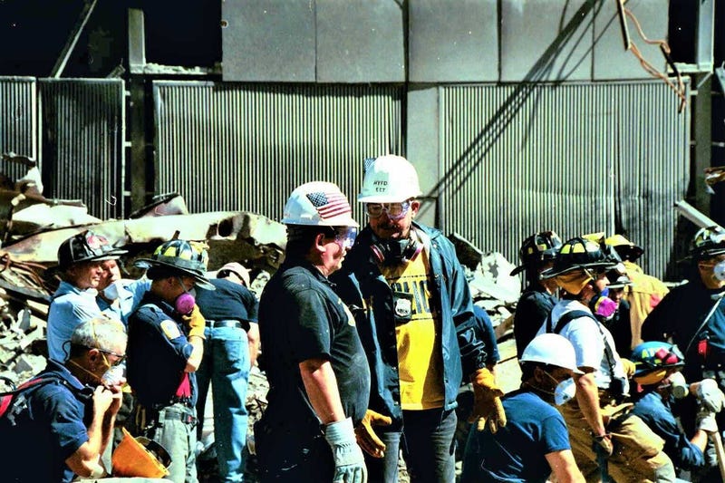 Crime scene and recovery investigators at Ground Zero