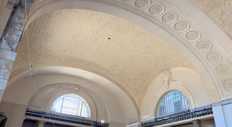 restored Detroit train station