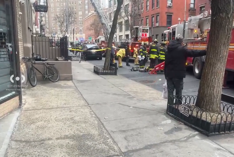 Dozens of FDNY members responded to the scene of the morning fire